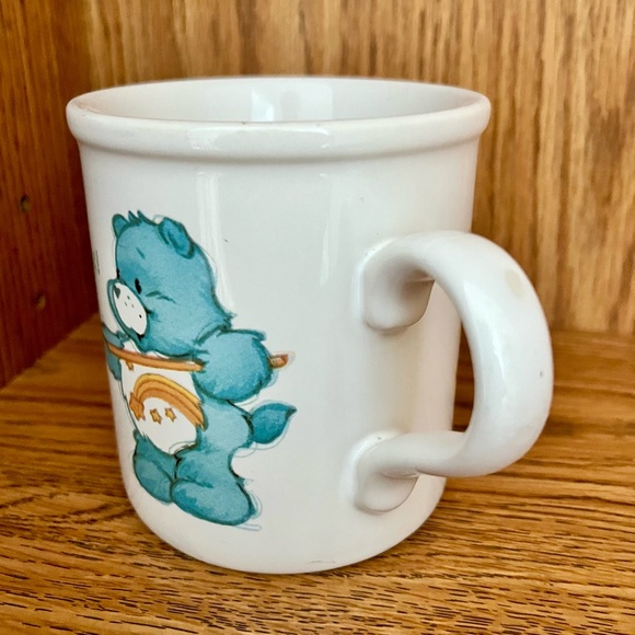 1980s Collectible Care Bears Coffee Mug Friend Bear and Wish Bear - Picture 3 of 11